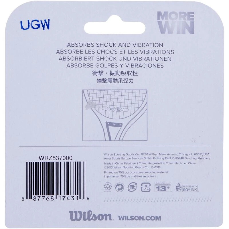 Wilson ANTIVIBRATEUR DE TENNIS SHOCK TRAP BLANC â Image 2