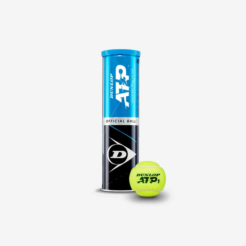 BALLES DE TENNIS DUNLOP ATP *4 JAUNE CONTROL â Image 2
