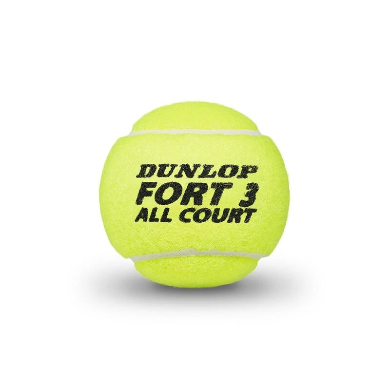 BALLES DE TENNIS DUNLOP FORT ALL COURT *4 JAUNE CONTROL â Image 2