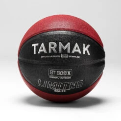 Ballon De Basket BT500 GRIP LTD Taille 7 - Rouge Noir