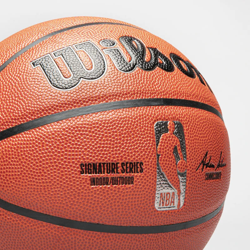 Ballon De Basketball NBA Taille 7 - Wilson Signature Series S7 Orange â Image 4