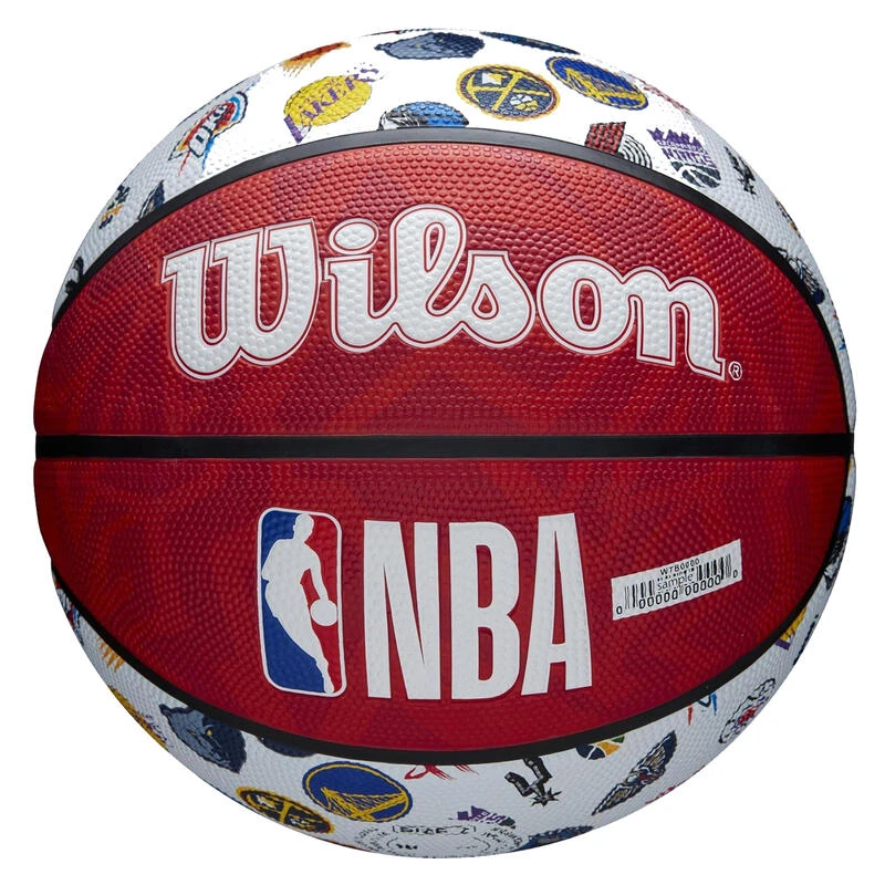 Ballon De Basketball NBA Taille 7 - Wilson Team Tribute S7 Bleu Blanc â Image 2