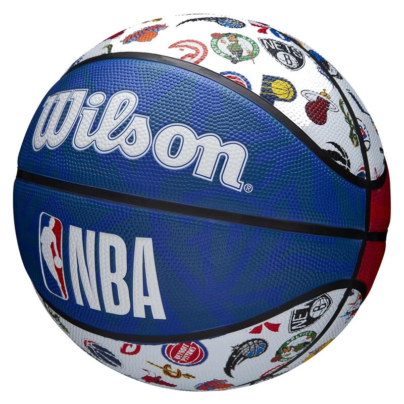 Ballon De Basketball NBA Taille 7 - Wilson Team Tribute S7 Bleu Blanc â Image 4