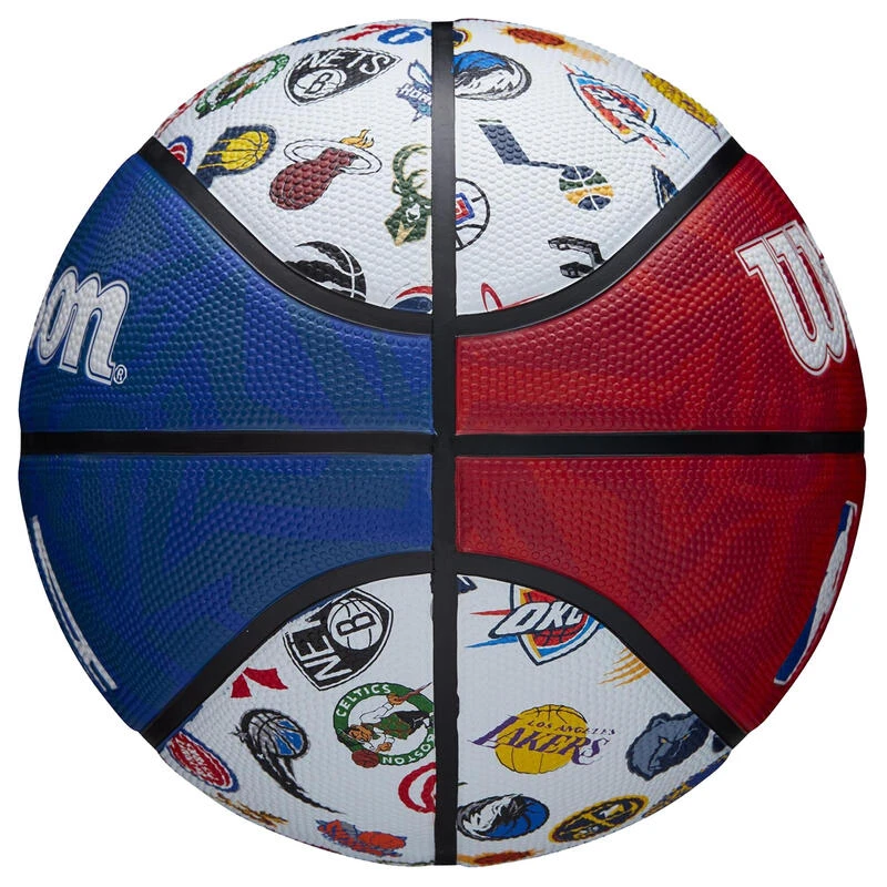 Ballon De Basketball NBA Taille 7 - Wilson Team Tribute S7 Bleu Blanc â Image 5