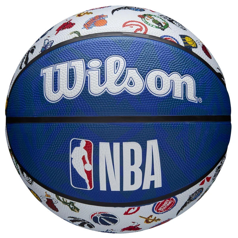 Ballon De Basketball NBA Taille 7 - Wilson Team Tribute S7 Bleu Blanc