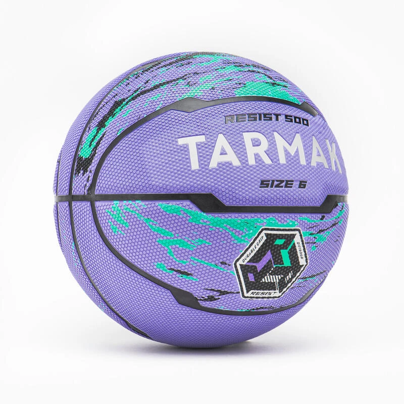 Ballon De Basketball Taille 6 - R500 Violet Turquoise â Image 2