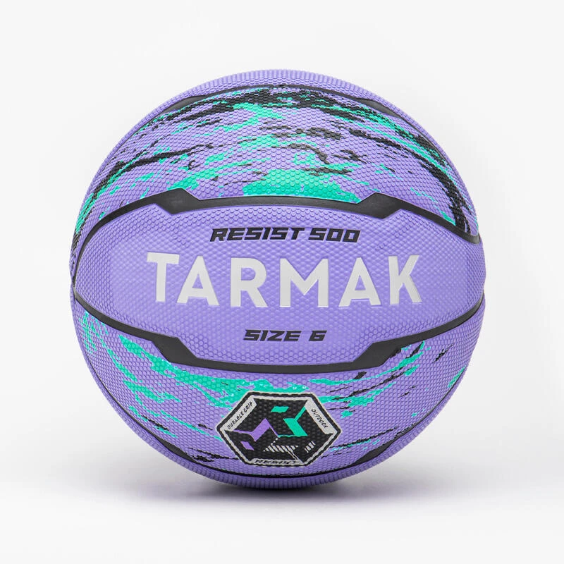 Ballon De Basketball Taille 6 - R500 Violet Turquoise