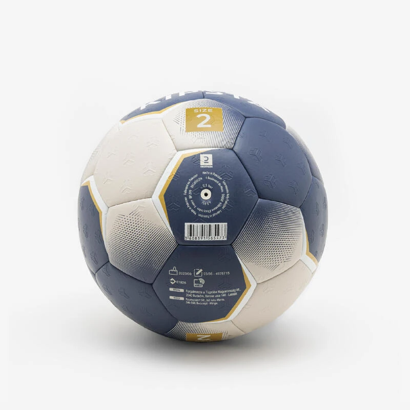 Ballon De Handball Taille 2 - H500 Hybrid Bleu/gris â Image 3