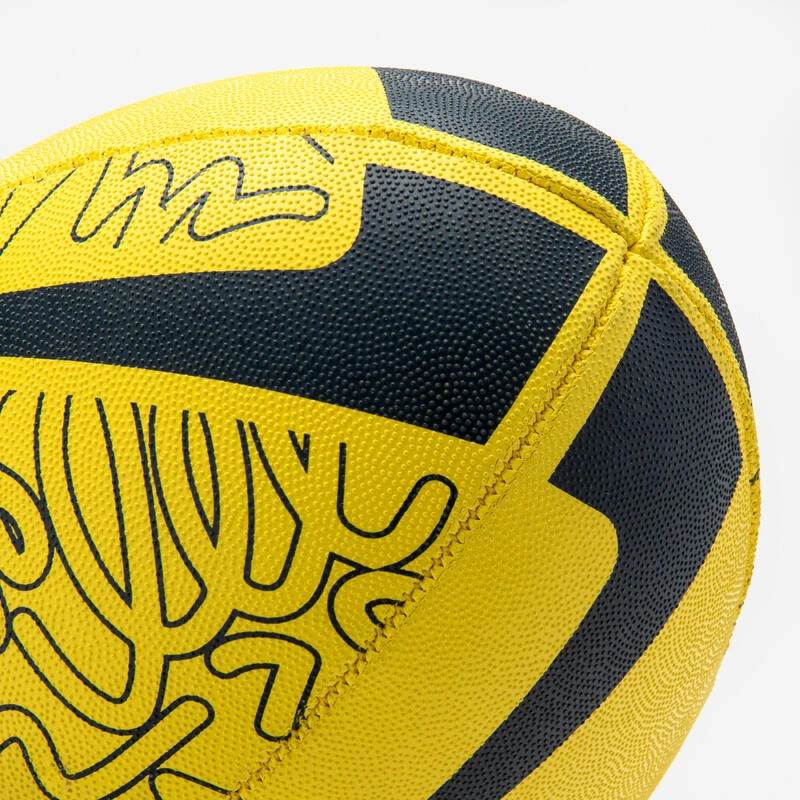 BALLON DE RUGBY ENFANT - R100 INITIATION TAILLE 3 JAUNE â Image 5