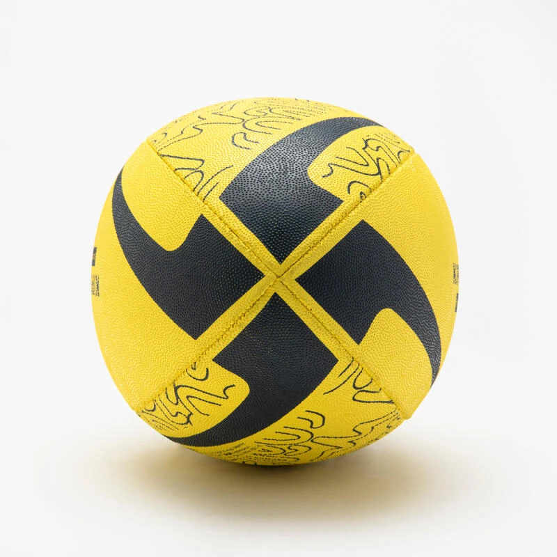 BALLON DE RUGBY ENFANT - R100 INITIATION TAILLE 3 JAUNE â Image 6