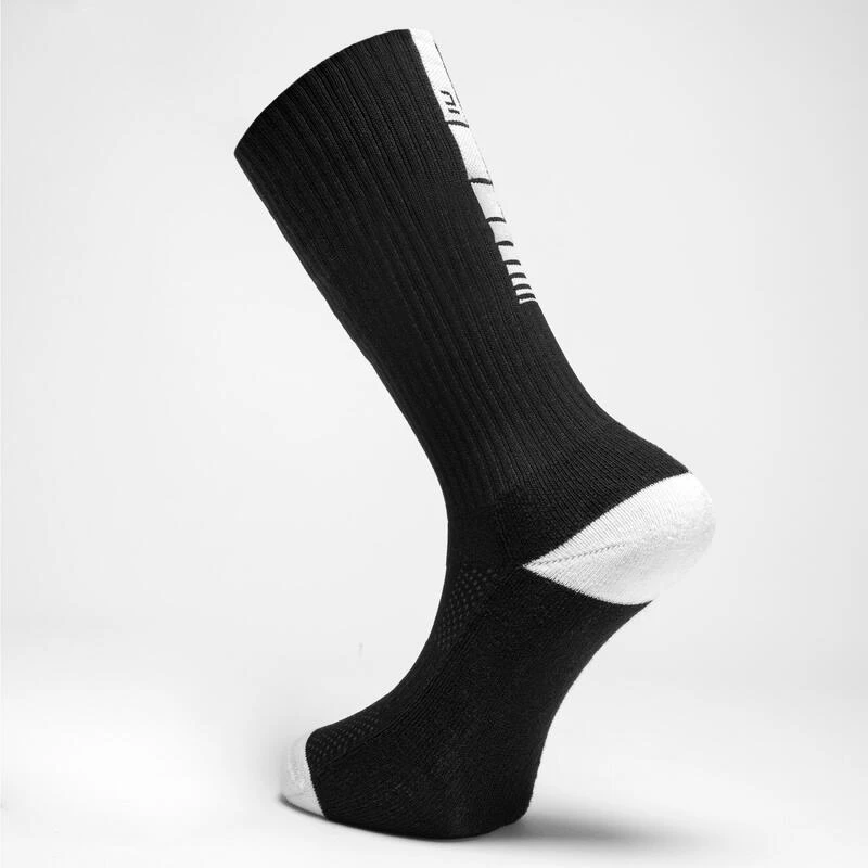 Chaussettes De Handball Adulte - 1 Paire H500 Noir â Image 2