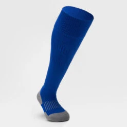 Chaussettes Hautes De Rugby Enfant R500 Bleu Indigo