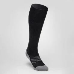 Chaussettes Hautes De Rugby Enfant R500 Noir