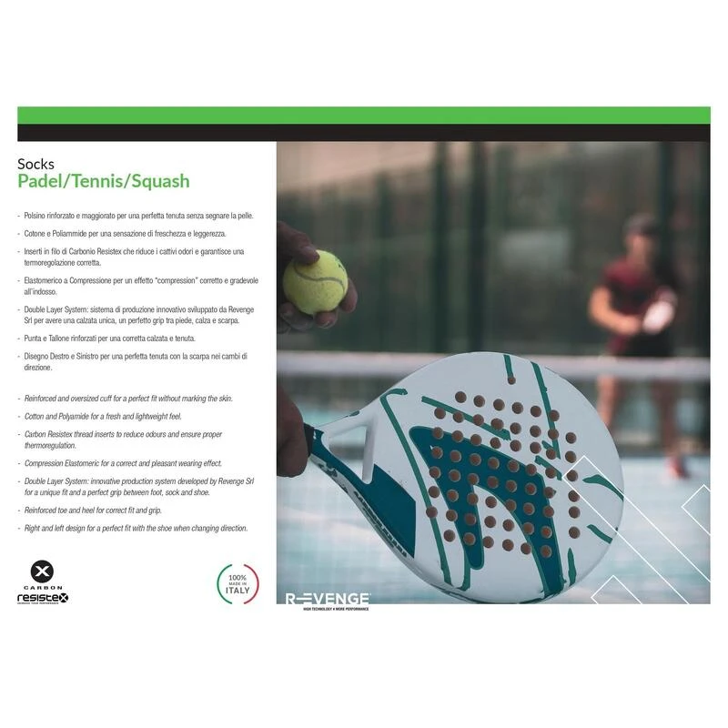 Chaussettes Techniques Adulte Respirantes Avec Renforts Padel Tennis Medium Noir â Image 5