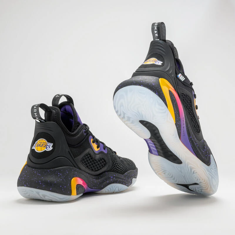 CHAUSSURES DE BASKETBALL NBA LOS ANGELES LAKERS HOMME/FEMME - SE900 NOIR â Image 3