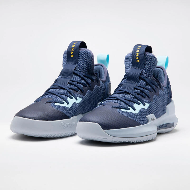 CHAUSSURES DE BASKETBALL TIGE BASSE HOMME/FEMME - FAST 500 MARINE BLEU CLAIR â Image 2