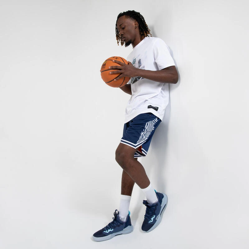 CHAUSSURES DE BASKETBALL TIGE BASSE HOMME/FEMME - FAST 500 MARINE BLEU CLAIR â Image 6