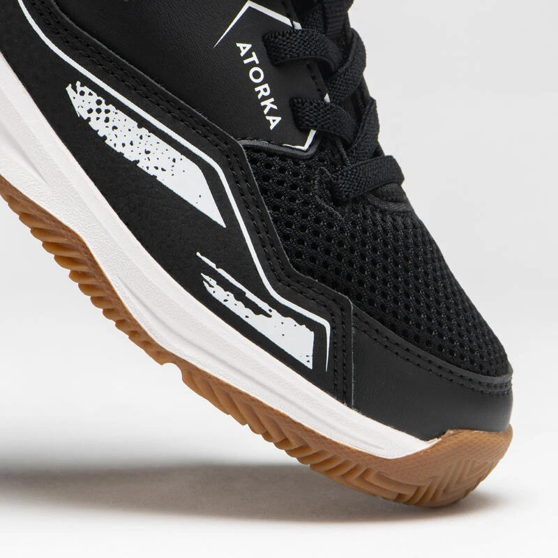 Chaussures De Handball Enfant Avec Scratch - H100 Noir Blanc â Image 6