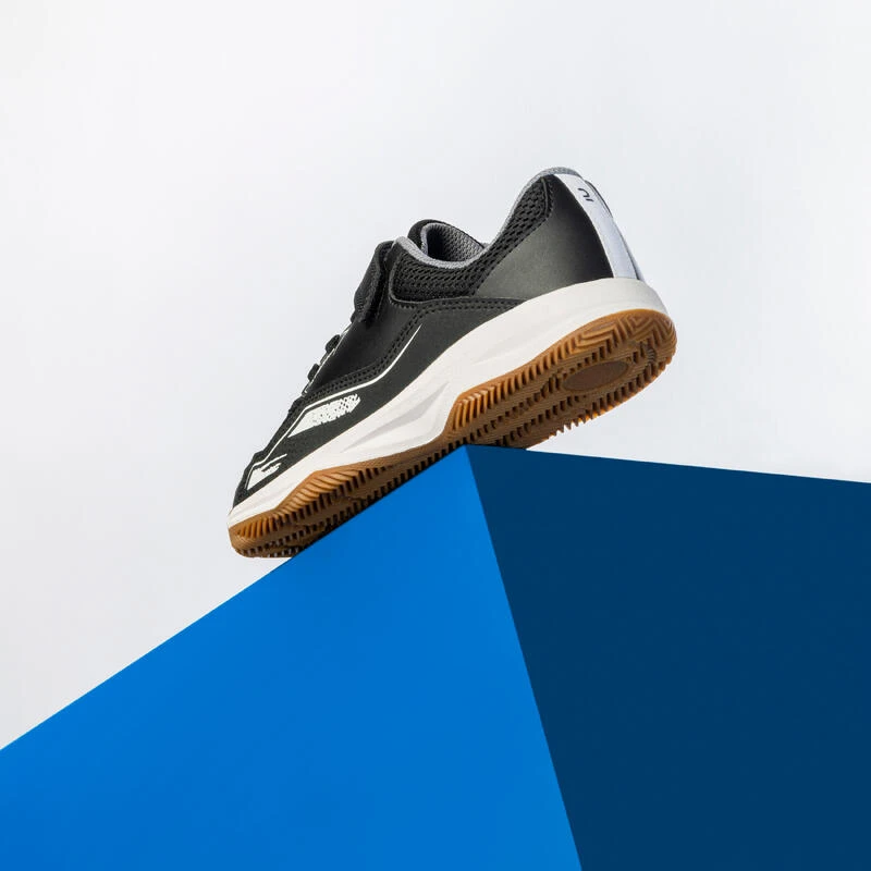 Chaussures De Handball Enfant Avec Scratch - H100 Noir Blanc â Image 7