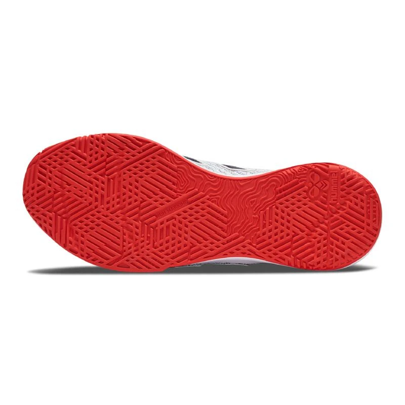 Chaussures De Handball Homme/Femme - HUMMEL DAGAZ Blanc Rouge â Image 2