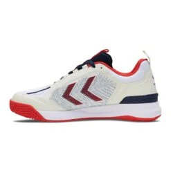 Chaussures De Handball Homme/Femme - HUMMEL DAGAZ Blanc Rouge