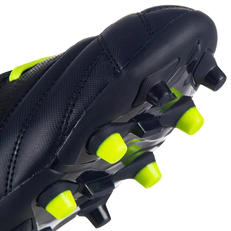 Chaussures De Rugby MoulĂ©e Terrains Secs Density R100 FG Bleue Jaune â Image 5