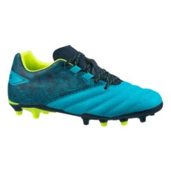 CHAUSSURES DE RUGBY MOULĂES TERRAIN SEC R500 ENFANT Bleu