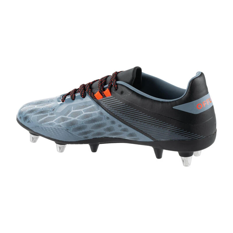 Chaussures De Rugby Terrain Gras Homme - ADVANCE R500 SG HYBRID Gris Orange â Image 2