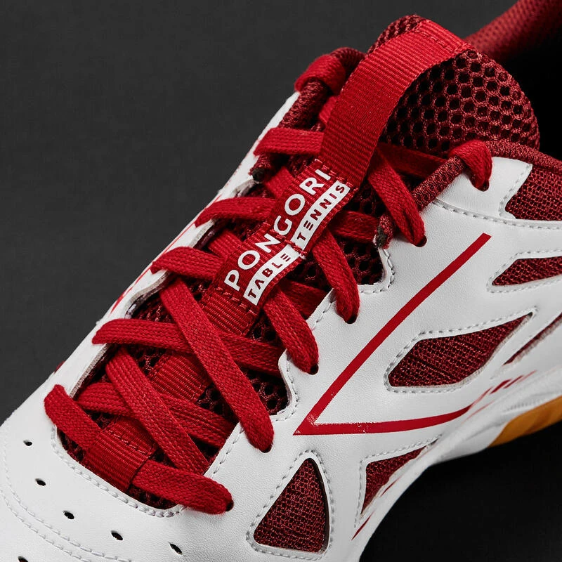 CHAUSSURES DE TENNIS DE TABLE TTS 560 ROUGE/BLANCHE â Image 4