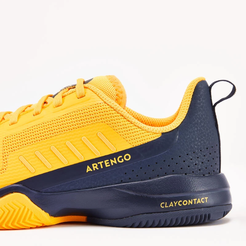 Artengo CHAUSSURES TENNIS ENFANT TERRE BATTUE - FAST CLAY JUNIOR LACET JAUNE â Image 7