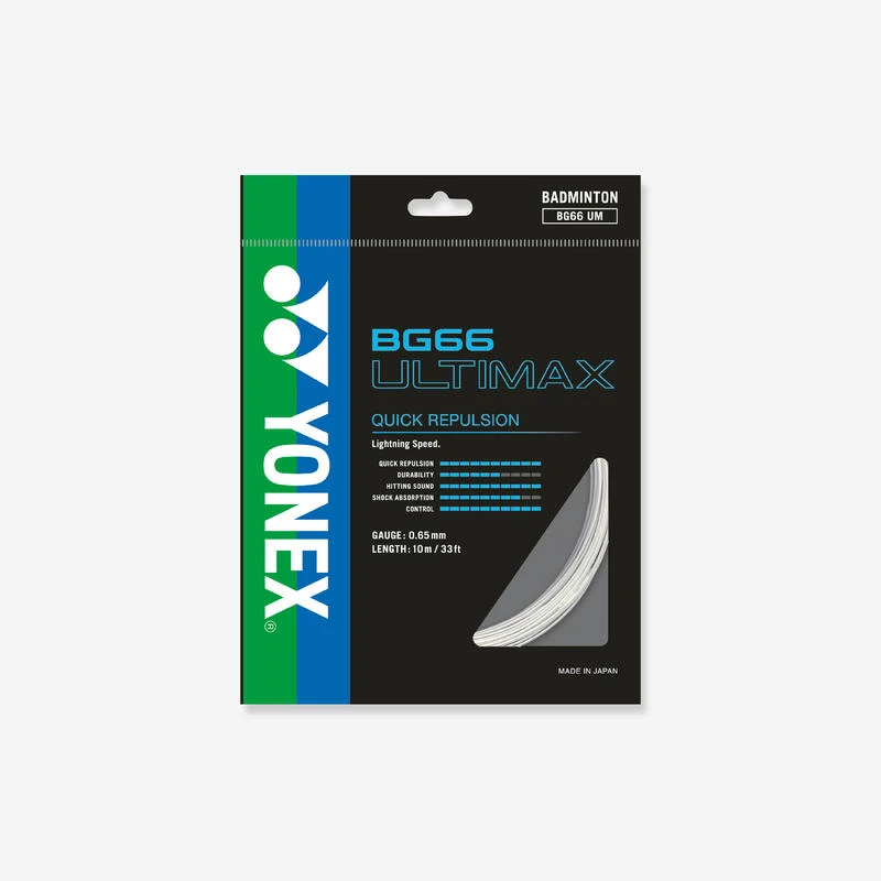 YONEX CORDAGE DE BADMINTON BG 66 ULTIMAX BLANC