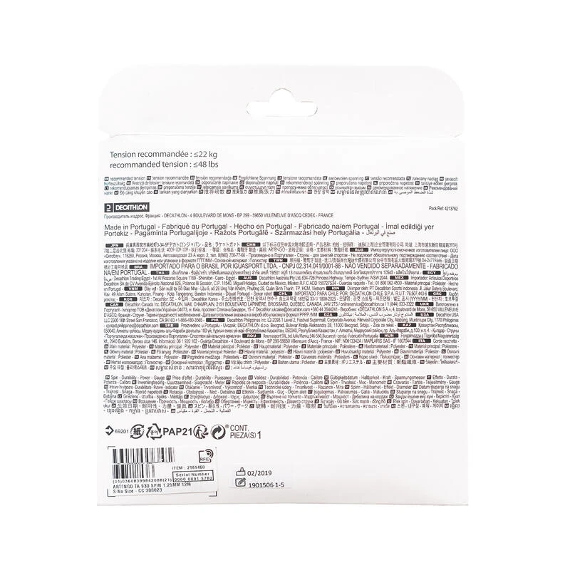 Artengo CORDAGE DE TENNIS MONOFILAMENT NOIR PENTAGONAL TA 930 SPIN EN JAUGE 1.25 Mm â Image 2