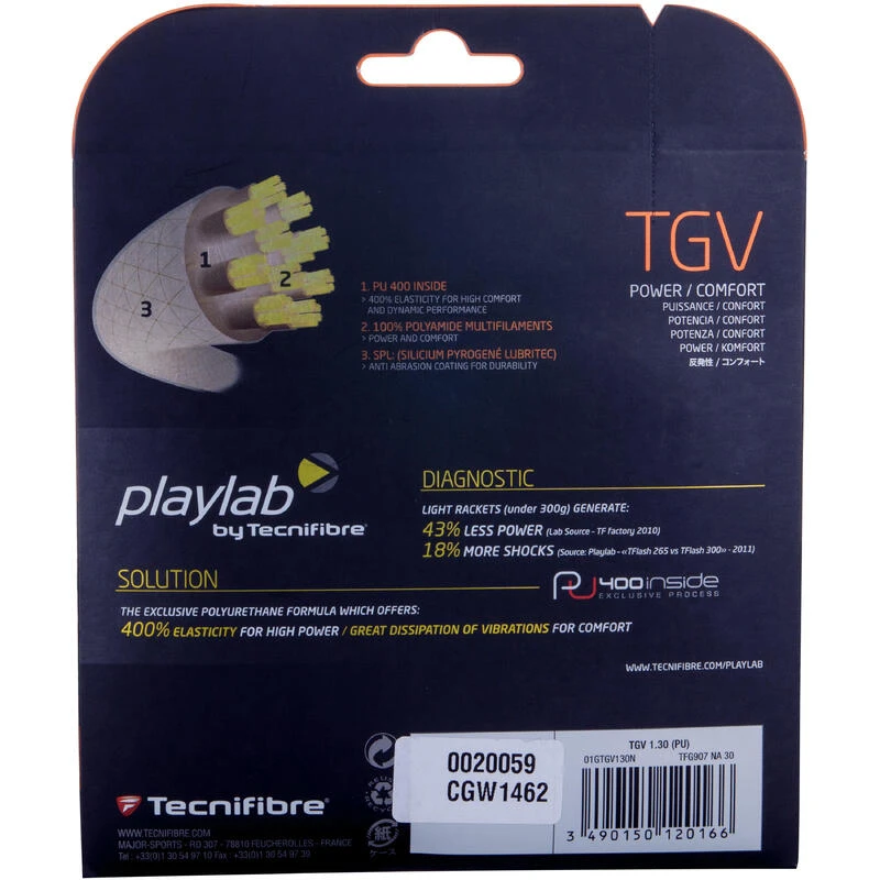 CORDAGE DE TENNIS TECNIFIBRE TGV 1,35 Mm