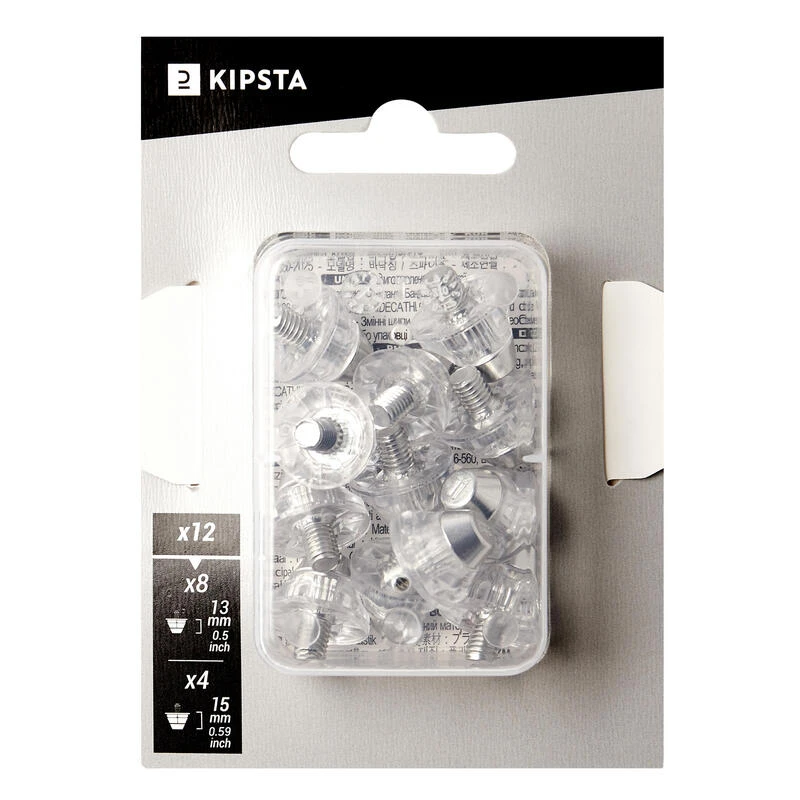 Kipsta Crampons Vissés Universels De Football Transparents En Aluminium 13-15mm