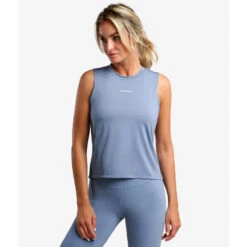 Elegance Débardeur De Tennis/Padel Femme Gris Pierre