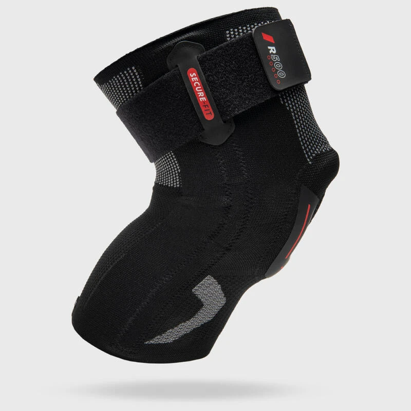 Genouillère De Maintien Ligamentaire Gauche/droite Adulte -Genouillère R500 Noir – Image 2