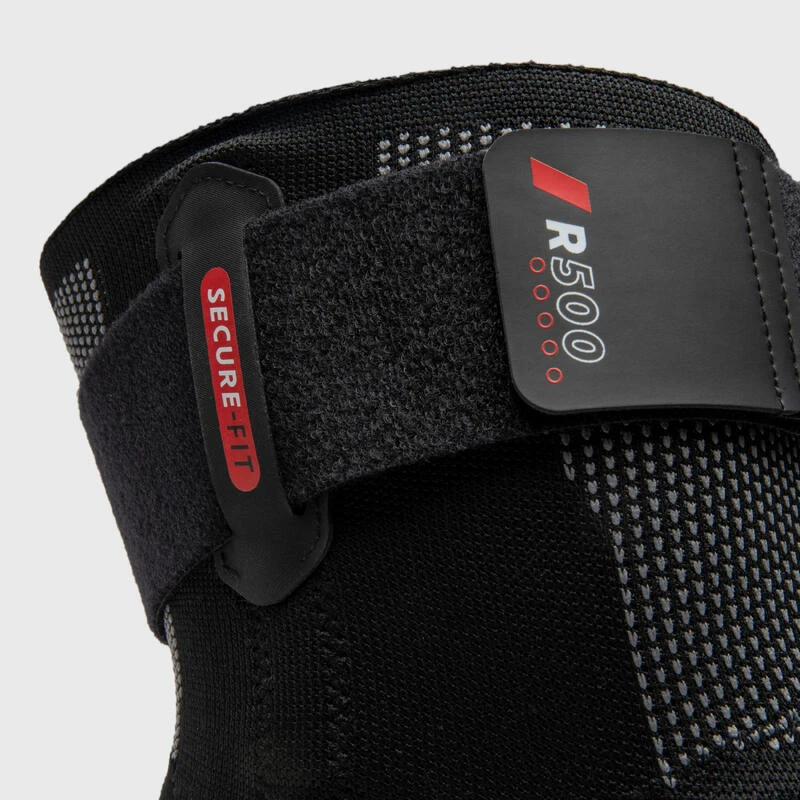 Genouillère De Maintien Ligamentaire Gauche/droite Adulte -Genouillère R500 Noir – Image 7