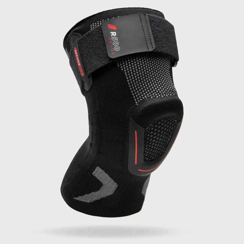 Genouillère De Maintien Ligamentaire Gauche/droite Adulte -Genouillère R500 Noir