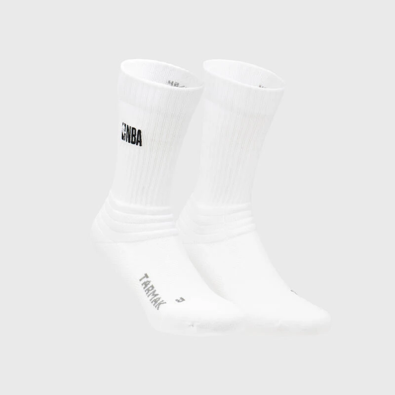Lot De 2 Paires De Chaussettes NBA Basketball - Adulte Homme/femme - SO900 Blanc â Image 2