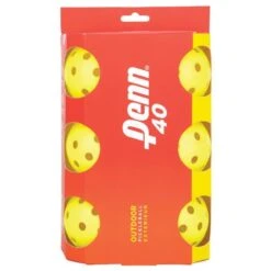 Lot De 6 Balles De Pickleball Head Penn 40 Outdoor