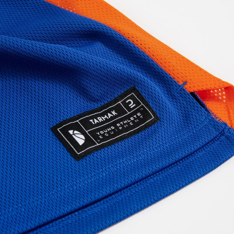 MAILLOT DE BASKETBALL SANS MANCHE ENFANT - T500 BLEU â Image 7