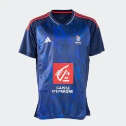 ADIDAS Maillot Handball équipe De France Masculine Coupe Homme - Maillot Officiel 2024