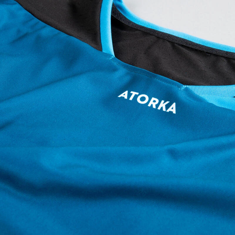 Maillot Manches Courtes De Handball Femme - H500 Bleu Noir â Image 8