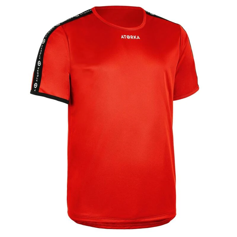 Maillot Manches Courtes De Handball Homme H100C Rouge