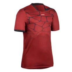 Maillot Manches Courtes De Handball Homme - H500 Rouge Noir