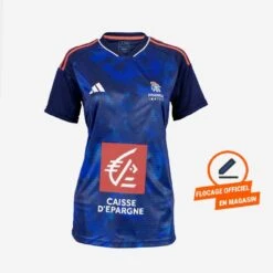 ADIDAS Maillot Officiel équipe De France Handball Masculine 2023 - Coupe Femme
