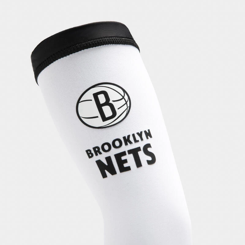Manchon Basketball NBA Brooklyn Nets Enfant - E500 Blanc â Image 2