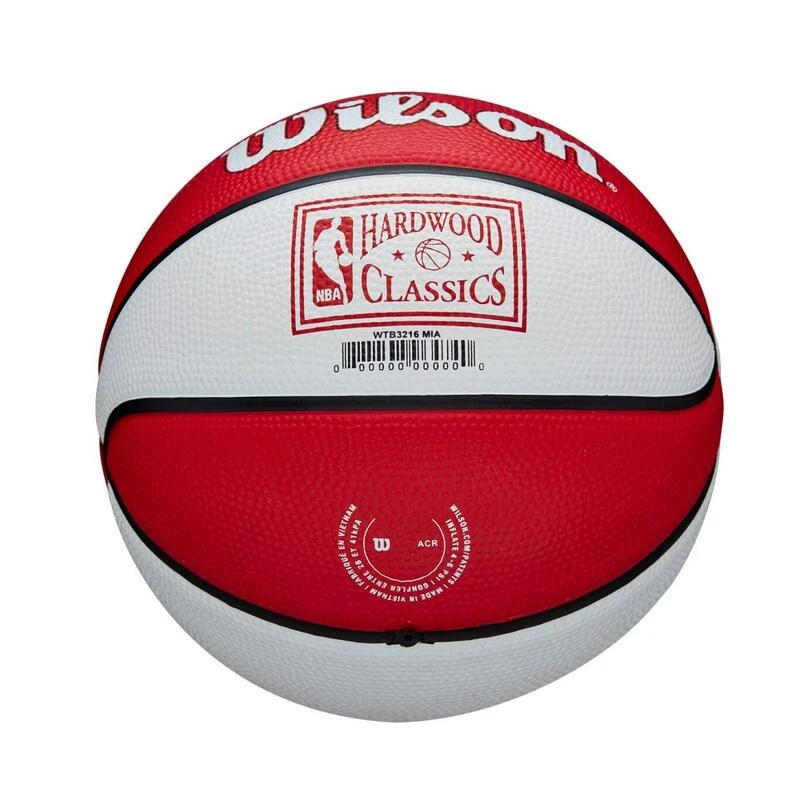 Mini Ballon De Basketball Wilson NBA Team Retro - Miami Heat â Image 2