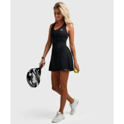 Nouvelle Elegance Robe De Tennis/Padel/Golf Femme Noire