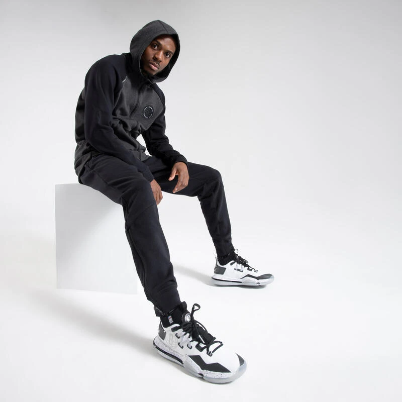 PANTALON BASKETBALL SURVETEMENT HOMME - P500 GRIS â Image 6